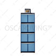 LEMARI PLASTIK - PLASTIC WARDROBE Lemari Plastik Tabitha Motif Anyam | Plastic Wardrobe TABITHA OSCARLIVING