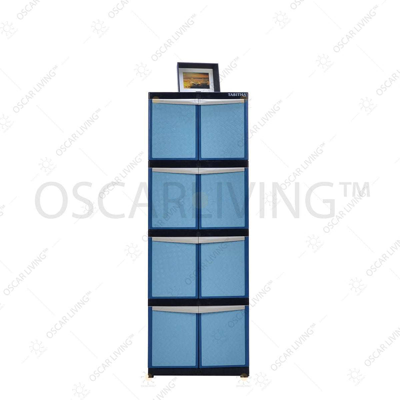 LEMARI PLASTIK - PLASTIC WARDROBE Lemari Plastik Tabitha Motif Anyam | Plastic Wardrobe TABITHA OSCARLIVING