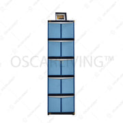 LEMARI PLASTIK - PLASTIC WARDROBE Lemari Plastik Tabitha Motif Anyam | Plastic Wardrobe TABITHA OSCARLIVING