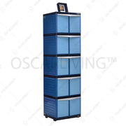 LEMARI PLASTIK - PLASTIC WARDROBE Lemari Plastik Tabitha Motif Anyam | Plastic Wardrobe TABITHA OSCARLIVING