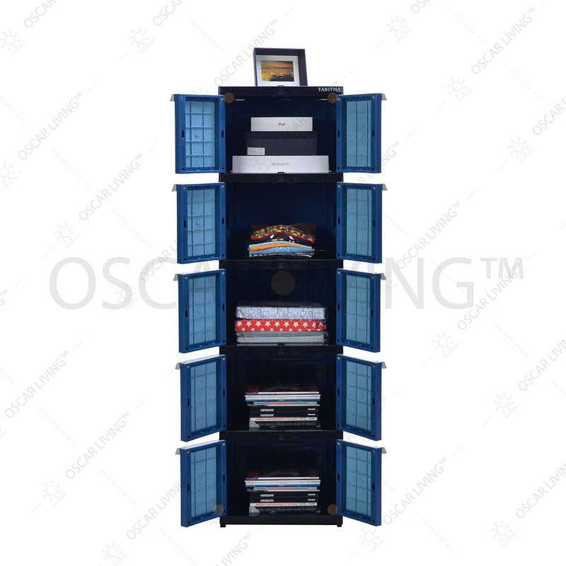 LEMARI PLASTIK - PLASTIC WARDROBE Lemari Plastik Tabitha Motif Anyam | Plastic Wardrobe TABITHA OSCARLIVING