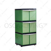 LEMARI PLASTIK - PLASTIC WARDROBE Lemari Plastik Tabitha Motif Anyam | Plastic Wardrobe TABITHA OSCARLIVING