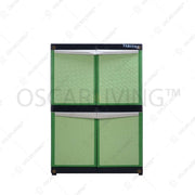 LEMARI PLASTIK - PLASTIC WARDROBE Lemari Plastik Tabitha Motif Anyam | Plastic Wardrobe TABITHA OSCARLIVING