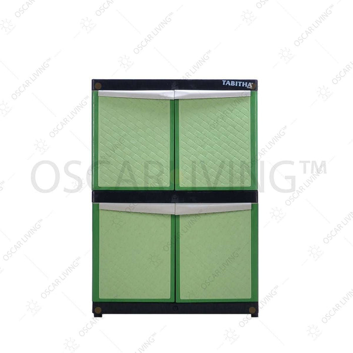 LEMARI PLASTIK - PLASTIC WARDROBE Lemari Plastik Tabitha Motif Anyam | Plastic Wardrobe TABITHA OSCARLIVING