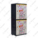 LEMARI PLASTIK - PLASTIC WARDROBE Lemari Plastik Sinbak Rak 4 Susun Motif Hamster | Plastic Wardrobe SINBAK OSCARLIVING