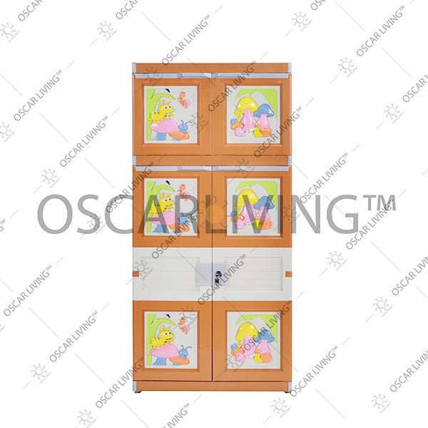 LEMARI PLASTIK - PLASTIC WARDROBE Lemari Plastik Miami Gantung Motif 3D Random MIAMI OSCARLIVING