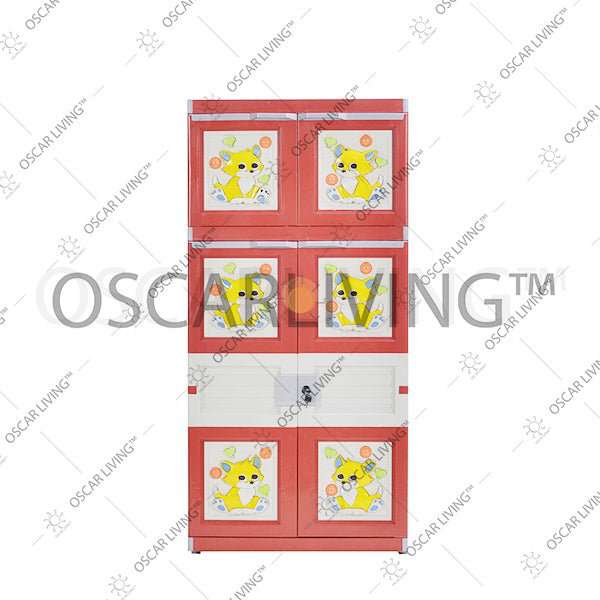 LEMARI PLASTIK - PLASTIC WARDROBE Lemari Plastik Miami Gantung Motif 3D Random MIAMI OSCARLIVING