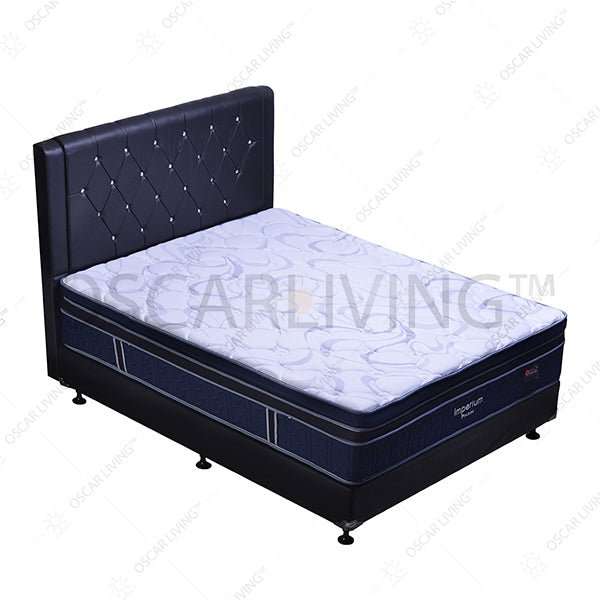 KASUR - SPRINGBED Kasur Springbed Central Imperium Pocket PlushTop | Fullset Oxford Oreo CENTRAL OSCARLIVING