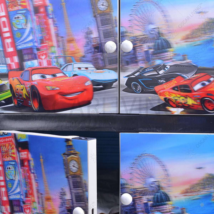 LEMARI PLASTIK - PLASTIC WARDROBE Lemari Plastik HK Plast Motif Pooh 4D HK PLAST OSCARLIVING