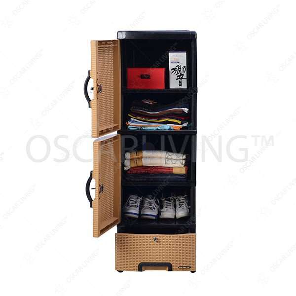 LEMARI PLASTIK - PLASTIC WARDROBE Lemari Plastik Napolly CLC55 | Plastic Drawer NAPOLLY OSCARLIVING