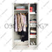 LEMARI PLASTIK - PLASTIC WARDROBE Lemari Plastik Napolly Cabro388 + Kaca | Plastic Wardrobe NAPOLLY OSCARLIVING