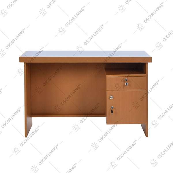 MEJA KANTOR - OFFICE DESK Meja Kantor 1/2 BIRO OLIV Mawar Natural OLIV OSCARLIVING