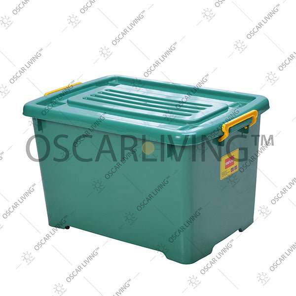 Storage Box Shinplast CB95 Kapasitas 95L Dengan Roda / Box Serbaguna CB95 GREEN EDITION SHINPO OSCARLIVING