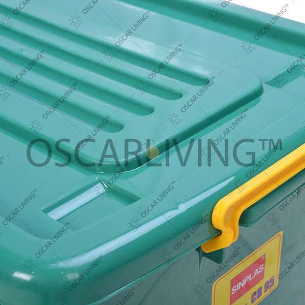 Storage Box Shinplast CB95 Kapasitas 95L Dengan Roda / Box Serbaguna CB95 GREEN EDITION SHINPO OSCARLIVING