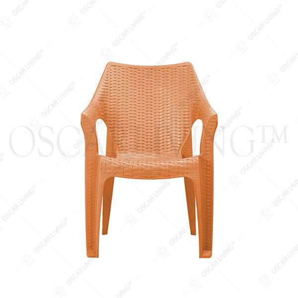 KURSI PLASTIK - PLASTIC CHAIR Kursi Plastik Tabitha KST304 Motif Rotan | Plastic Chair KST 304 TABITHA OSCARLIVING