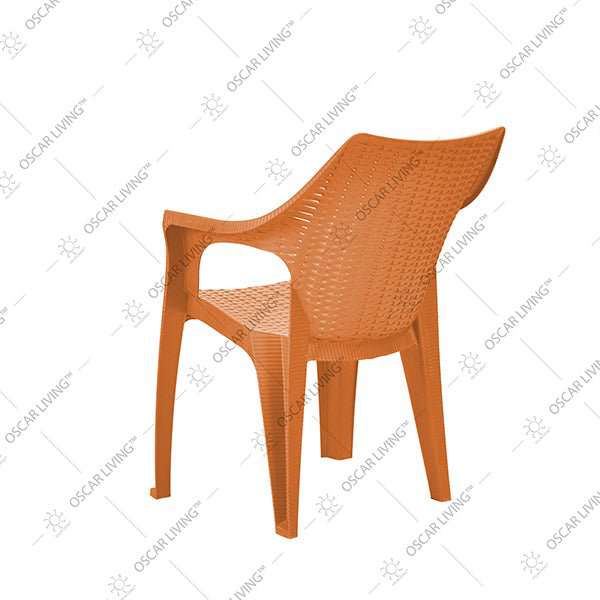 KURSI PLASTIK - PLASTIC CHAIR Kursi Plastik Tabitha KST304 Motif Rotan | Plastic Chair KST 304 TABITHA OSCARLIVING