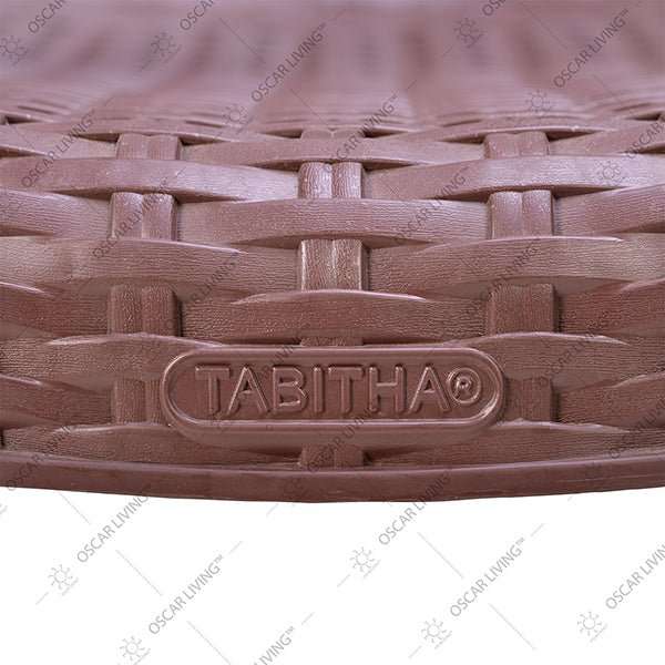 KURSI PLASTIK - PLASTIC CHAIR Kursi Plastik Tabitha KST304 Motif Rotan | Plastic Chair KST 304 TABITHA OSCARLIVING