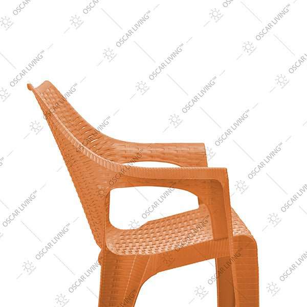 KURSI PLASTIK - PLASTIC CHAIR Kursi Plastik Tabitha KST304 Motif Rotan | Plastic Chair KST 304 TABITHA OSCARLIVING