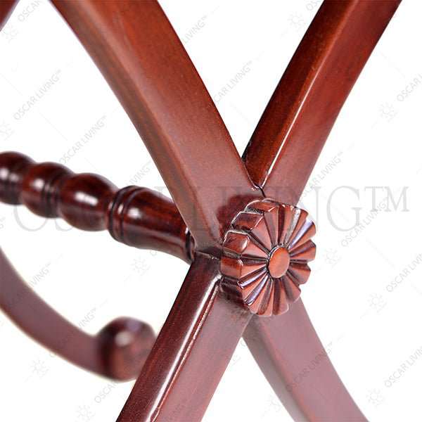 Meja Serbaguna Meja Sudut Silang Mahogani OLIV Ritz Chester OLIV OSCARLIVING