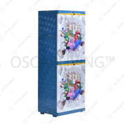 LEMARI PLASTIK - PLASTIC WARDROBE Lemari Plastik Sinbak Mini 4 Susun Motif | Plastic Wardrobe SINBAK OSCARLIVING