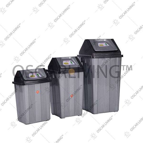 Tempat Sampah Tempat Sampah Keranjang Serbaguna SL Plastik Kotak Swing Top SL PLASTIC OSCARLIVING