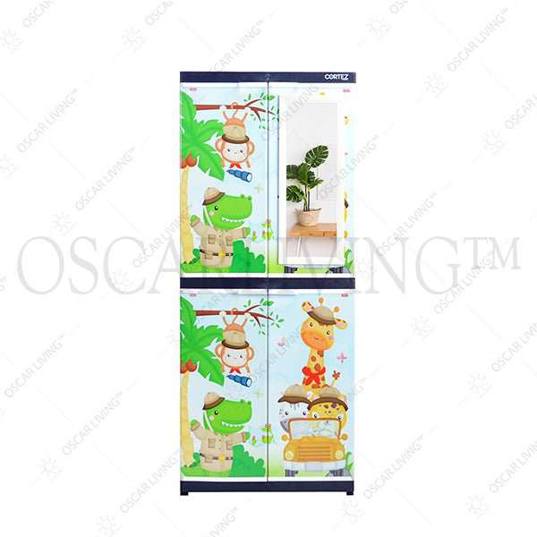 LEMARI PLASTIK  Gantung Tabitha Cortez FOREST 2 Pintu + Cermin OSCARLIVING JAMIN ORI