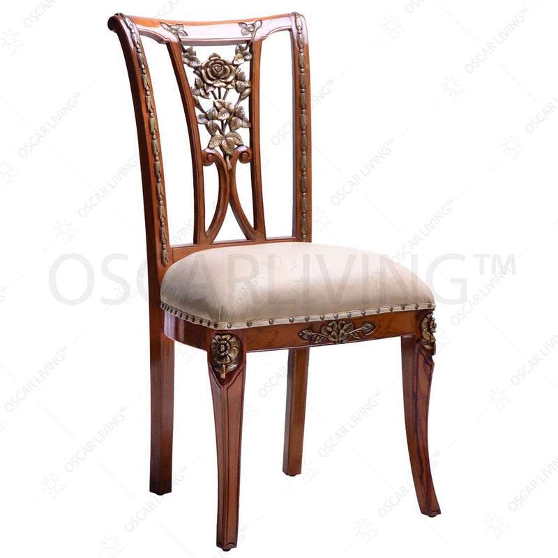 KURSI MAKAN - DINNING CHAIR Kursi Makan OLIV Jati Rose | Dinning Chair Modern Classic Collection OLIV OSCARLIVING