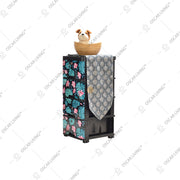 LEMARI PLASTIK - PLASTIC WARDROBE Lemari Plastik Laci Miami Milaci Motif Leaf MIAMI OSCARLIVING