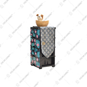 LEMARI PLASTIK - PLASTIC WARDROBE Lemari Plastik Laci Miami Milaci Motif Leaf MIAMI OSCARLIVING