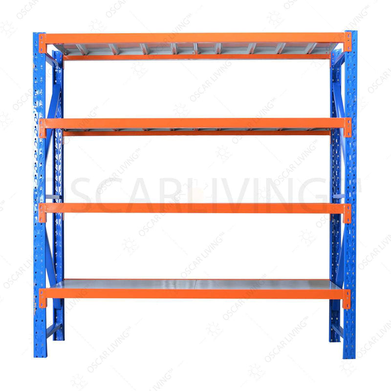 Rak Gudang Rak Gudang besi 4 susun OLIV MS2025 | Light duty rack 4 tier OLIV OSCARLIVING