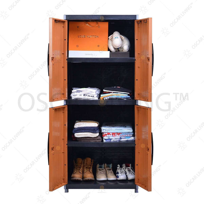 LEMARI PLASTIK - PLASTIC WARDROBE Lemari Plastik Miami Orlando Premium 4 Susun | Plastic Wardrobe MIAMI OSCARLIVING