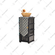 LEMARI PLASTIK - PLASTIC WARDROBE Lemari Plastik Laci Miami Milaci Motif Leaf MIAMI OSCARLIVING