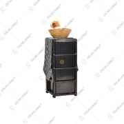 LEMARI PLASTIK - PLASTIC WARDROBE Lemari Plastik Laci Miami Milaci Motif Leaf MIAMI OSCARLIVING