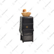 LEMARI PLASTIK - PLASTIC WARDROBE Lemari Plastik Laci Miami Milaci Motif Leaf MIAMI OSCARLIVING