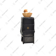 LEMARI PLASTIK - PLASTIC WARDROBE Lemari Plastik Laci Miami Milaci Motif Leaf MIAMI OSCARLIVING