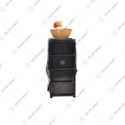 LEMARI PLASTIK - PLASTIC WARDROBE Lemari Plastik Laci Miami Milaci Motif Leaf MIAMI OSCARLIVING