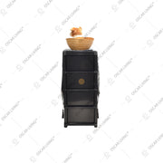 LEMARI PLASTIK - PLASTIC WARDROBE Lemari Plastik Laci Miami Milaci Motif Leaf MIAMI OSCARLIVING