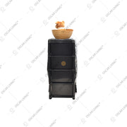 LEMARI PLASTIK - PLASTIC WARDROBE Lemari Plastik Laci Miami Milaci Motif Leaf MIAMI OSCARLIVING
