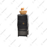 LEMARI PLASTIK - PLASTIC WARDROBE Lemari Plastik Laci Miami Milaci Motif Leaf MIAMI OSCARLIVING