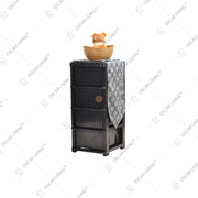 LEMARI PLASTIK - PLASTIC WARDROBELemari Plastik Laci Miami Milaci Motif LeafMIAMIOSCARLIVING