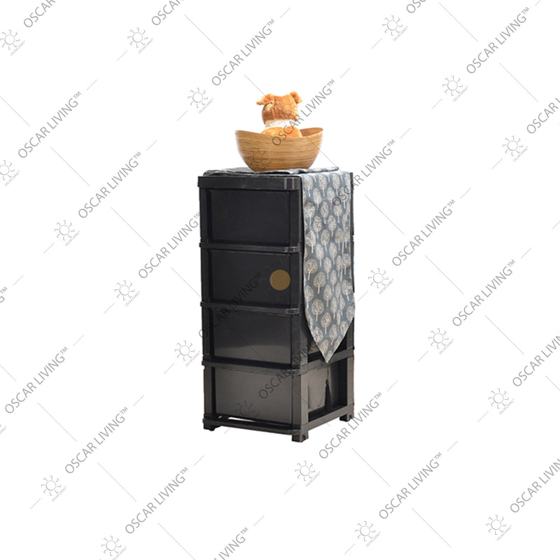 LEMARI PLASTIK - PLASTIC WARDROBELemari Plastik Laci Miami Milaci Motif LeafMIAMIOSCARLIVING