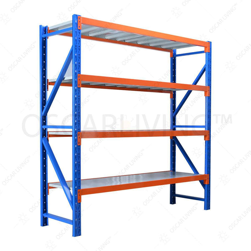Rak Gudang Rak Gudang besi 4 susun OLIV MS2025 | Light duty rack 4 tier OLIV OSCARLIVING