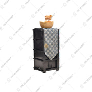 LEMARI PLASTIK - PLASTIC WARDROBE Lemari Plastik Laci Miami Milaci Motif Leaf MIAMI OSCARLIVING