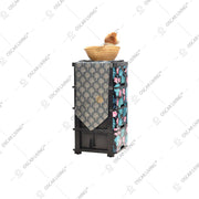 LEMARI PLASTIK - PLASTIC WARDROBE Lemari Plastik Laci Miami Milaci Motif Leaf MIAMI OSCARLIVING