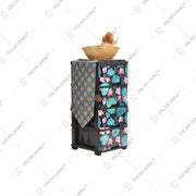 LEMARI PLASTIK - PLASTIC WARDROBE Lemari Plastik Laci Miami Milaci Motif Leaf MIAMI OSCARLIVING