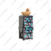 LEMARI PLASTIK - PLASTIC WARDROBE Lemari Plastik Laci Miami Milaci Motif Leaf MIAMI OSCARLIVING