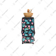 LEMARI PLASTIK - PLASTIC WARDROBE Lemari Plastik Laci Miami Milaci Motif Leaf MIAMI OSCARLIVING