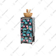 LEMARI PLASTIK - PLASTIC WARDROBE Lemari Plastik Laci Miami Milaci Motif Leaf MIAMI OSCARLIVING