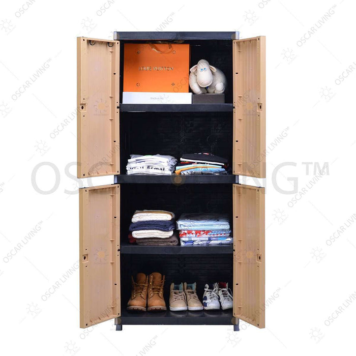 LEMARI PLASTIK - PLASTIC WARDROBE Lemari Plastik Miami Orlando Premium 4 Susun | Plastic Wardrobe MIAMI OSCARLIVING