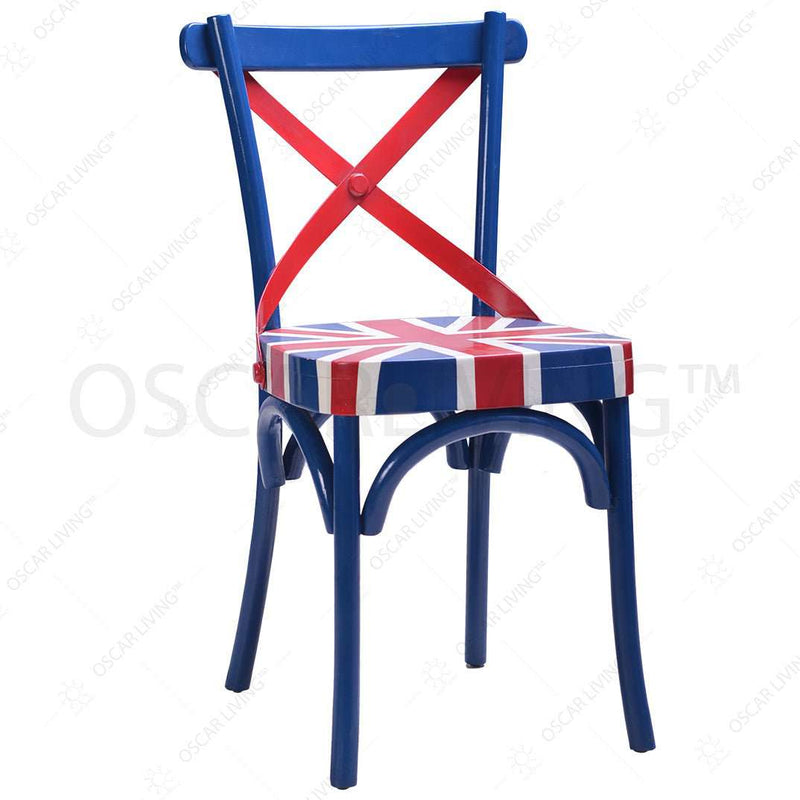 KURSI MAKAN - DINNING CHAIR Kursi Makan OLIV Union Jack | Dinning Chair OLIV OSCARLIVING